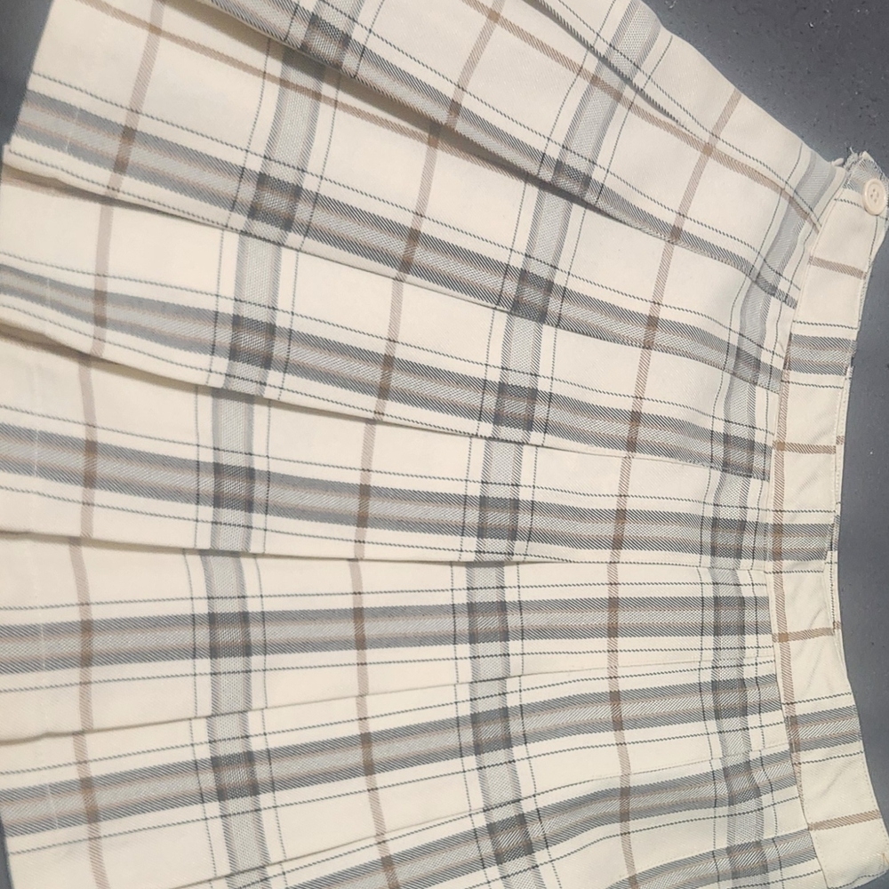 Plaid A-Line MINI Skirt - Picture 2 of 2